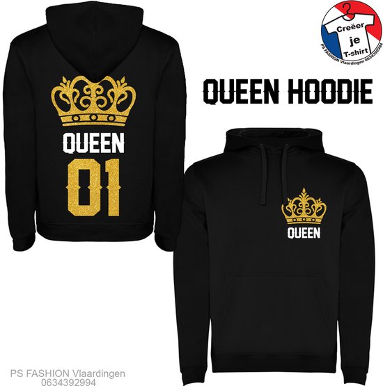 Sweats à capuche King et Reine 01/02 | Sweats avec les textes King et Queen 01 / 02 | Nice cadeau pour votre petit ami/petite amie | Nice sweats à capuche en cadeau King et Reine 01 | Sweats à capuche à capuche / Sweats King&Queen 02