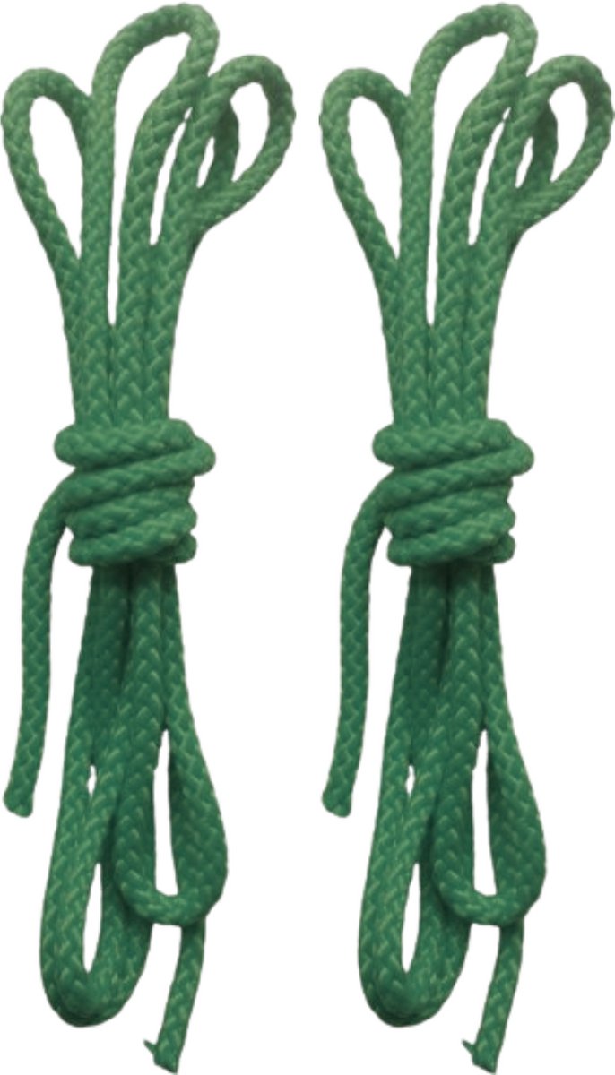 Springtouwen Groen 2,5 Meter Set 2st.