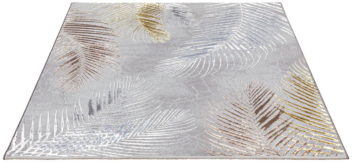 Karpet24 Modern Vloerkleed Creation - Laagpolig met Hoog-Laag Effect, Grijs-80 x 150 cm
