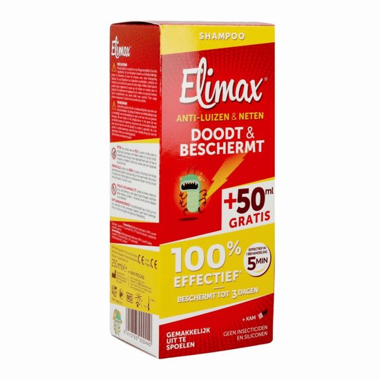 Elimax® Anti-Luizen & Neten Doodt Beschermt + 50 ml GRATIS 250 Shampoo