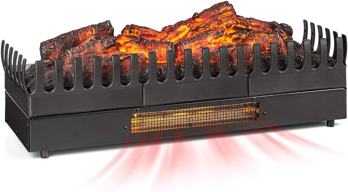 Elektrische Inbouwhaard met Vlamillusie - 1000/2000W, 65 x 22 x 23 cm