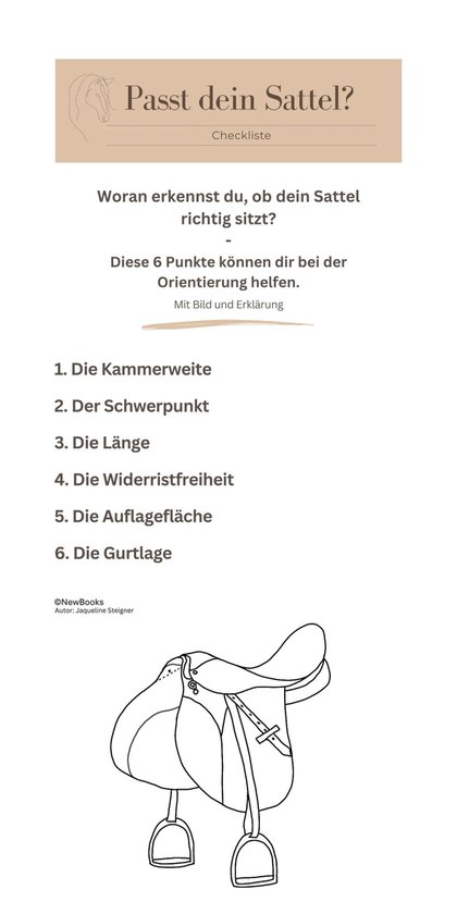 Passt dein Sattel? - Eine Checkliste - cover