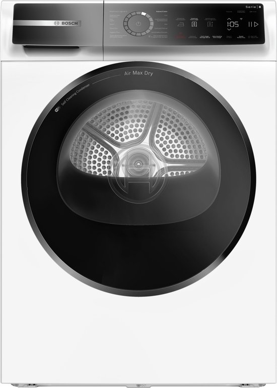 Bosch WRB247D0FG - Série 8 - Sèche-linge à pompe à chaleur - 9 kg - Classe énergétique A