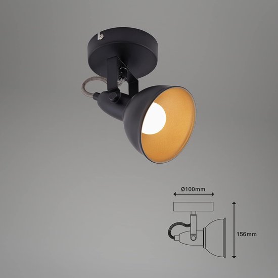 Eglo Wandlamp binnen Caminia, muurlamp met zwenkbare spot, wandspot met schakelaar, wandarmatuur slaapkamer, metaal in beige en goud, GU10 lamp, warm wit