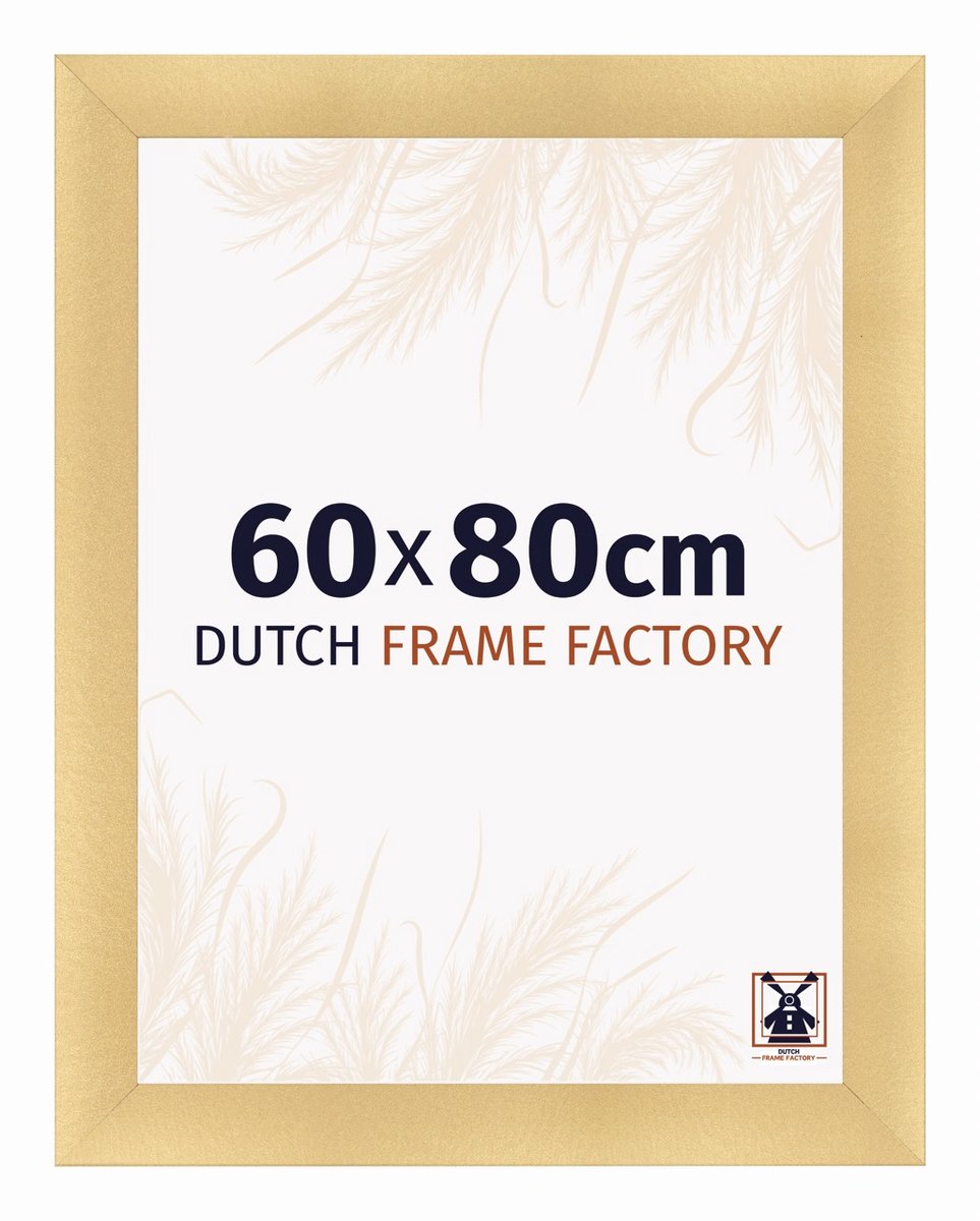 Dutch Frame Factory Fotolijst 60x80 cm - MDF - Goud Mat - Praag