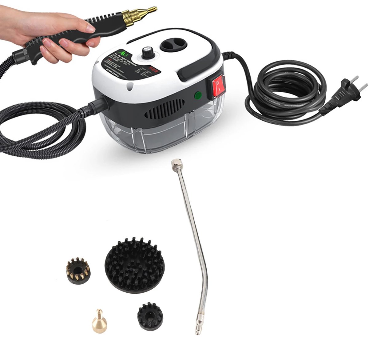 Fubzz Stoomreinigingsapparaat - Hogedruk lucht - Stoomreiniger - Reinigingsmachine - Hogedrukreiniger - 220 Volt - Multifunctioneel