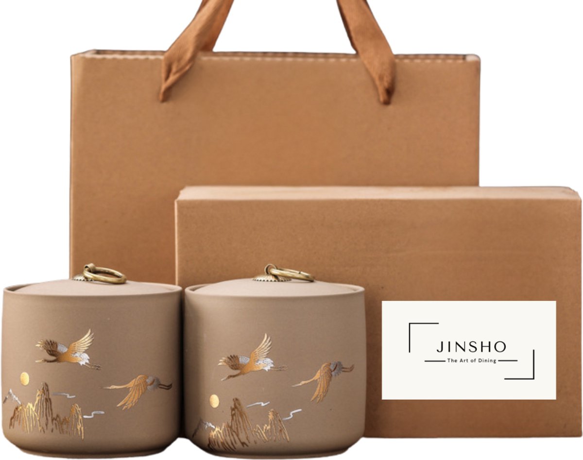 JinSho - Tea Canister Giftpackage Kraanvogel - Giftpackage