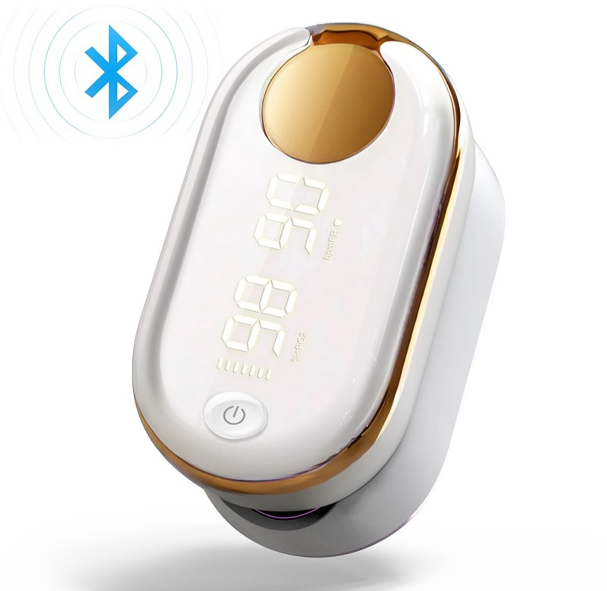 Yonker Smart Bluetooth Saturatiemeter Oximeter De Beste Keuze voor Betrouwbare Gezondheidsmonitoring(goud)