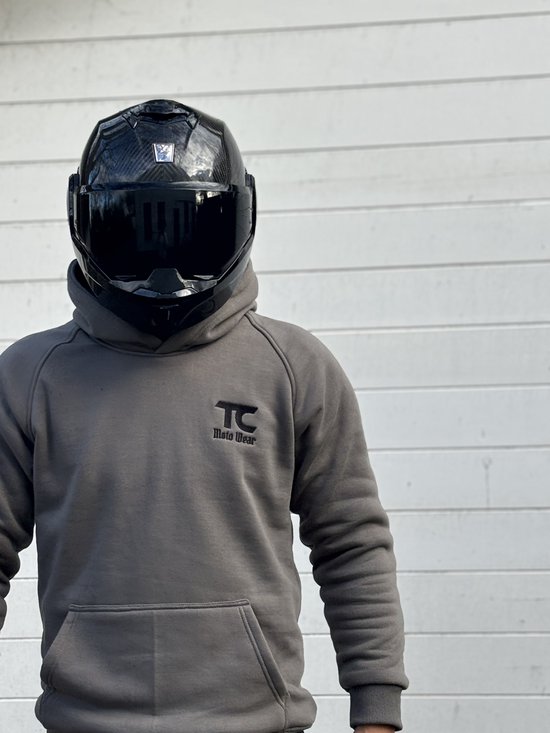 Motorhoodie Kevlar L - TC MotoWear - Hoogwaardig kevlar - CE level 2 protectiepads
