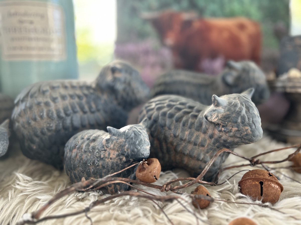 1x Hooglander Middel- woondecoratie- sfeervol- stoer sober- herfst- kerst