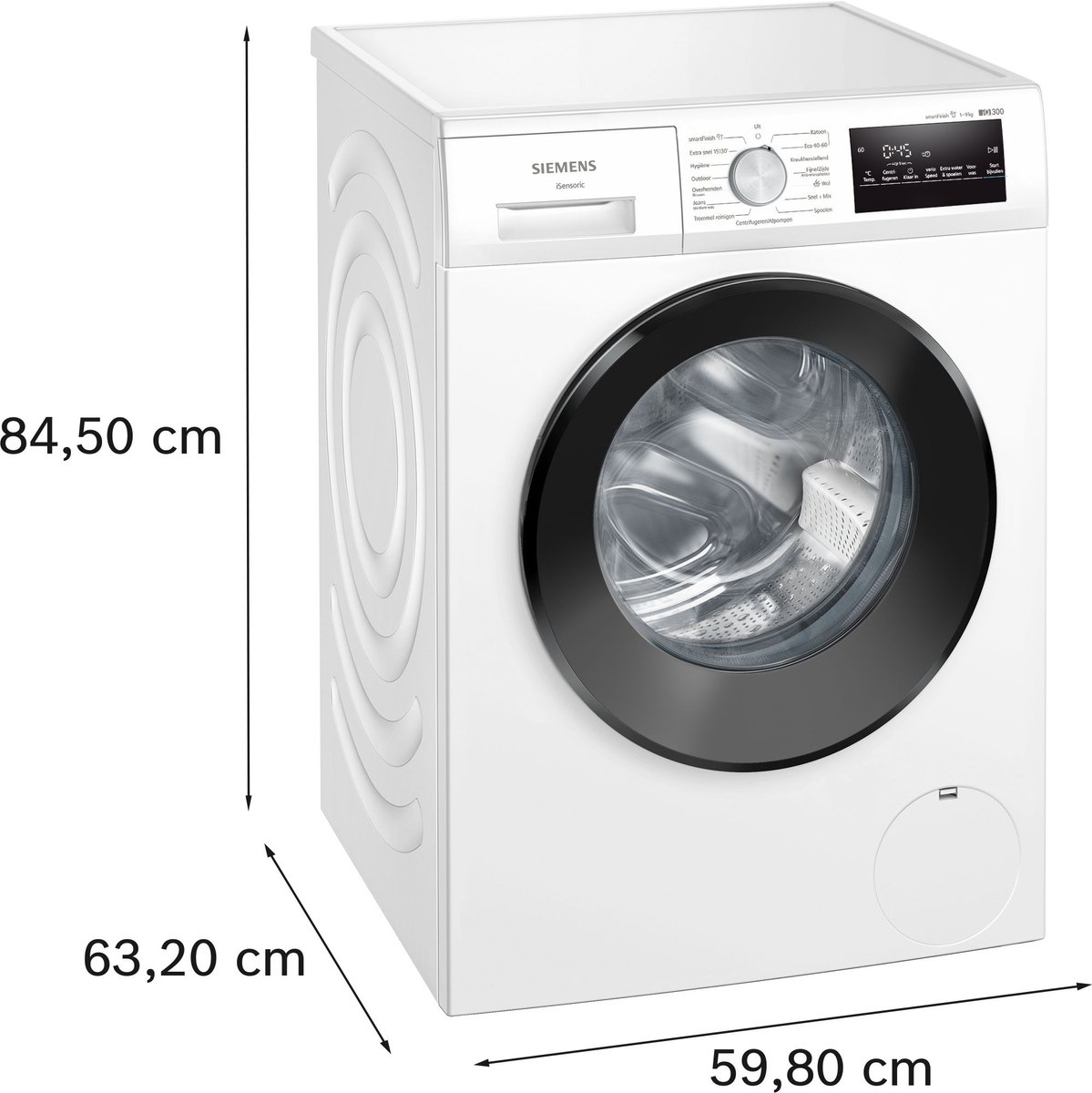 Siemens WM14N27KNL - iQ300 - Wasmachine met stoom - 9 kg - 1400 rpm - Energielabel A - smartFinish: vermindert kreukels tot 50% - Stil -speedPack L: verkort wasprogramma's met varioSpeed — afbeelding 7