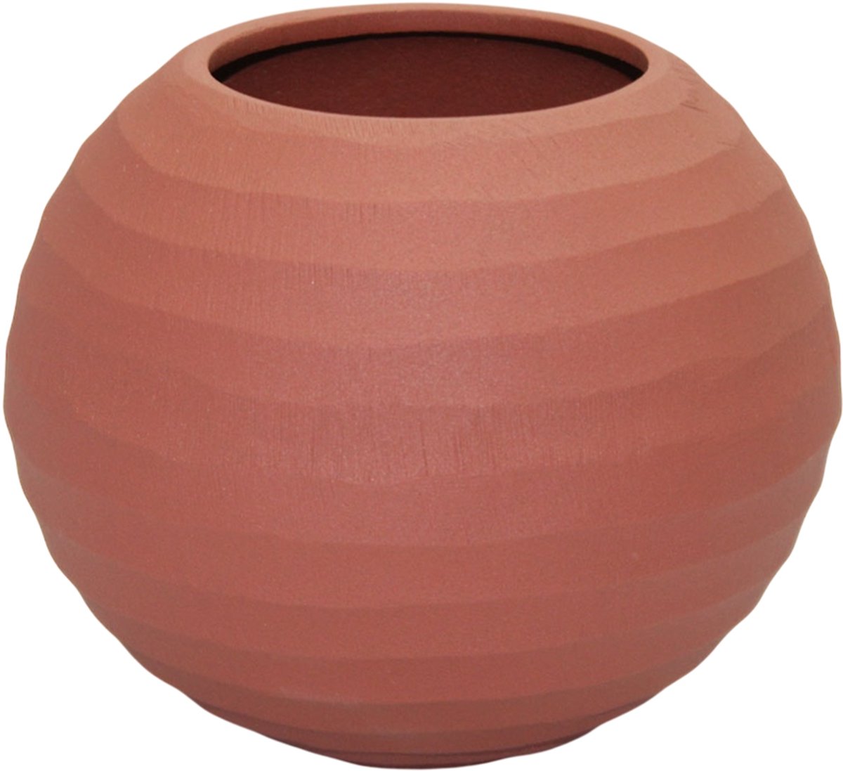 by Mooss - Paudar - Vaas - Planter - Bloempot - Terra - Ã˜ 24 cm - Metaal - Terracotta