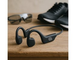 Dutch Wanted RunS22 - Koptelefoon - Hardloop oordopjes - Running Earbuds - Draadloze oordopjes - Sporthoofdtelefoon - Wireless oordopjes - Sport oortjes - Noise cancelling - Zwart