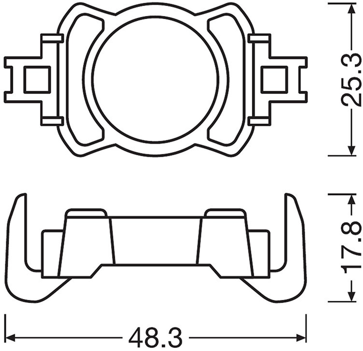 Osram H7 Ledriving Adapter Set 64210DA10 – foto 2