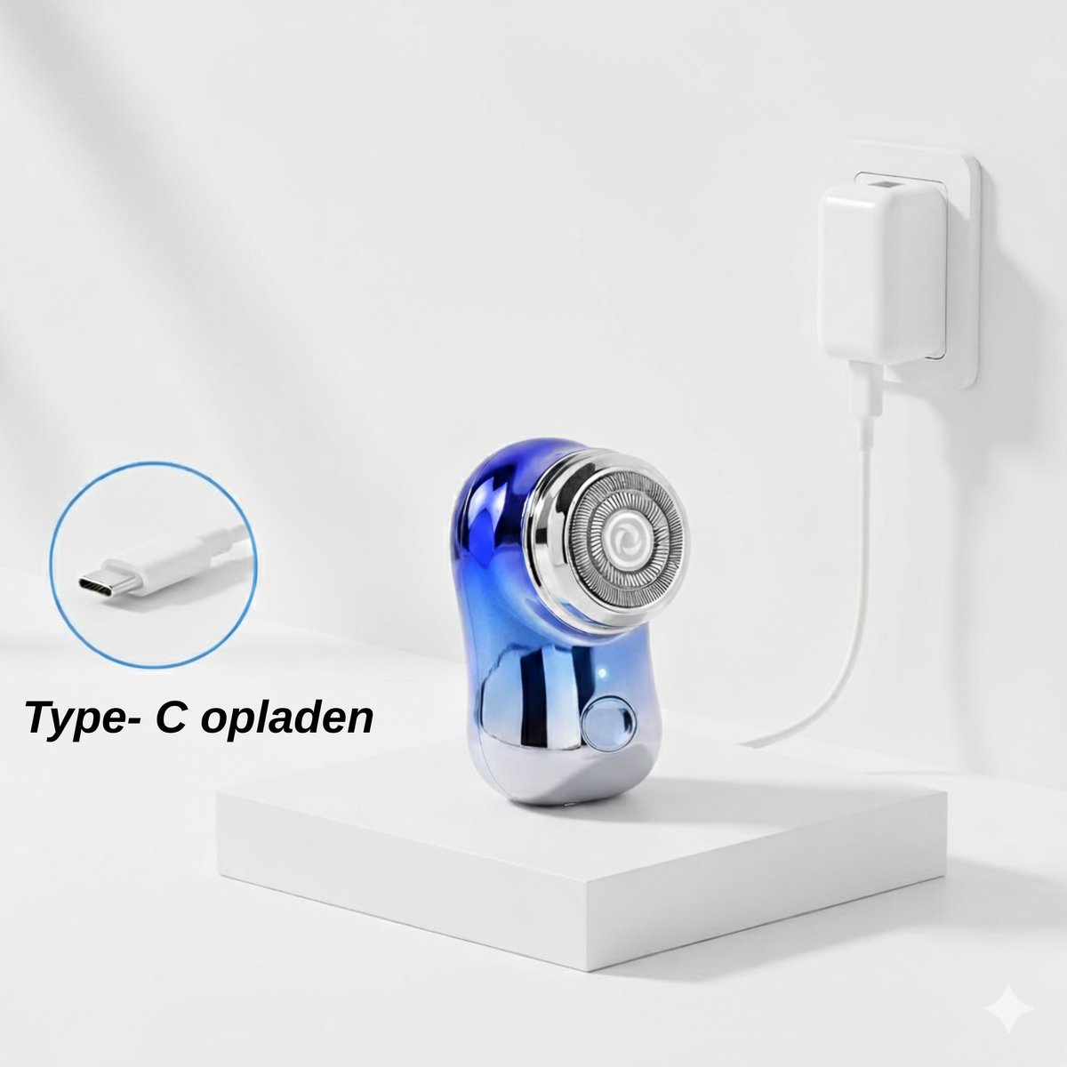 Mini Ladyshaver USB-oplaadbaar: nat & droog gebruik thumbnail 4