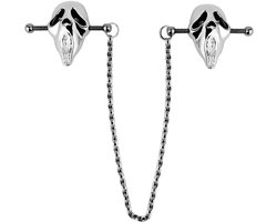 Kiotos - Screaming Ghostface - Tepelklemmen met ketting