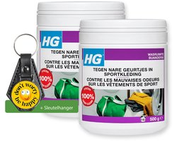 HG Nare Geuren Sportkleding wasmiddel - 2 Stuks - Inclusief sleutelhanger