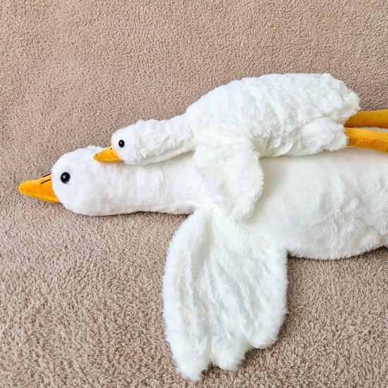 Rammelaartje - babyknuffel - Zachte knuffelgans - Gilly Goose van Little Dutch — afbeelding 4