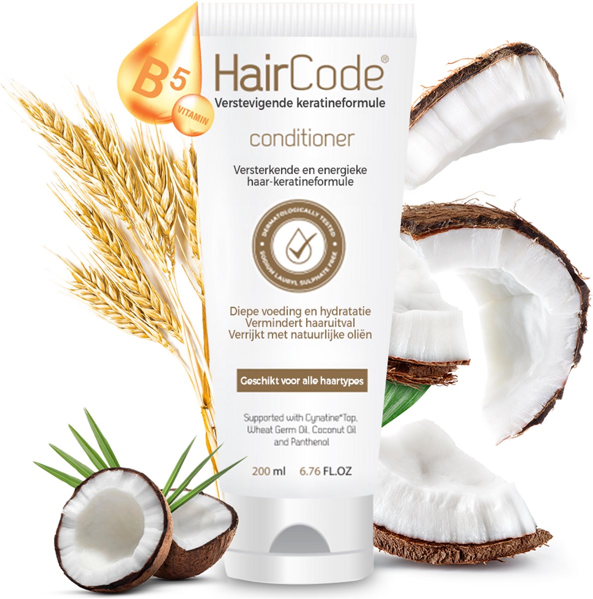 PharmaCode HairCode Conditioner - Haarverzorging - Voor Gezond en Vol Haar - Versterkt en Voorkomt Haaruitval