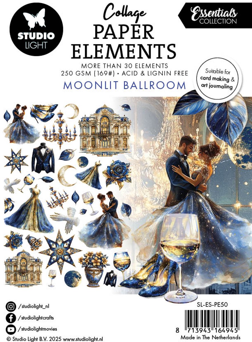 Paper elements Moonlit ballroom - Essentials nr. 50