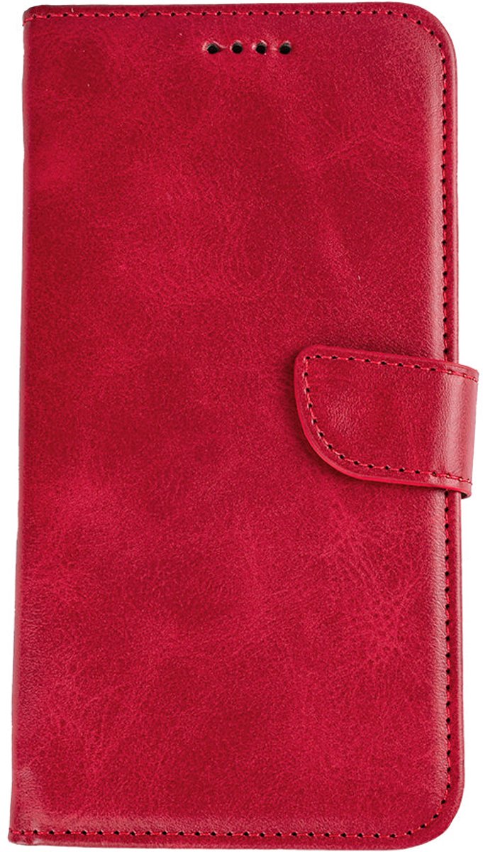 Rixus Bookcase For Samsung Galaxy S25 Edge Dark Red