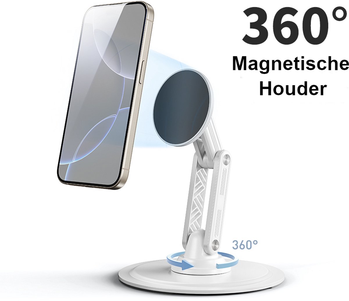 X88M Pro - Magnetische Telefoonstandaard – Bureau Standaard - 360° Draaibaar & Compact