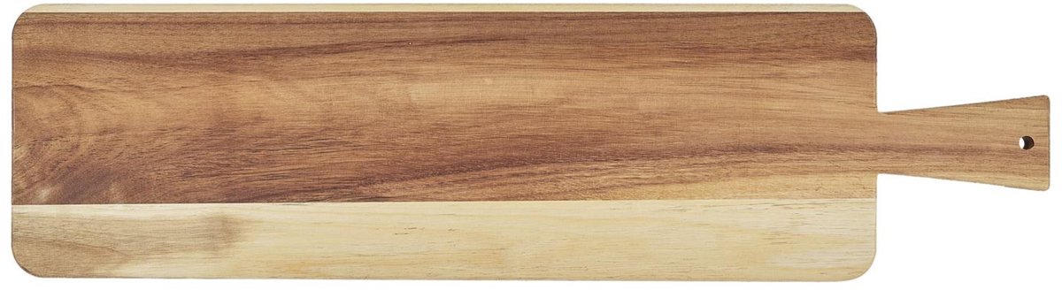 Home Deco Factory Serveerplank - acacia hout - 60x20 cm - rechthoek - borrelplank/kaasplank
