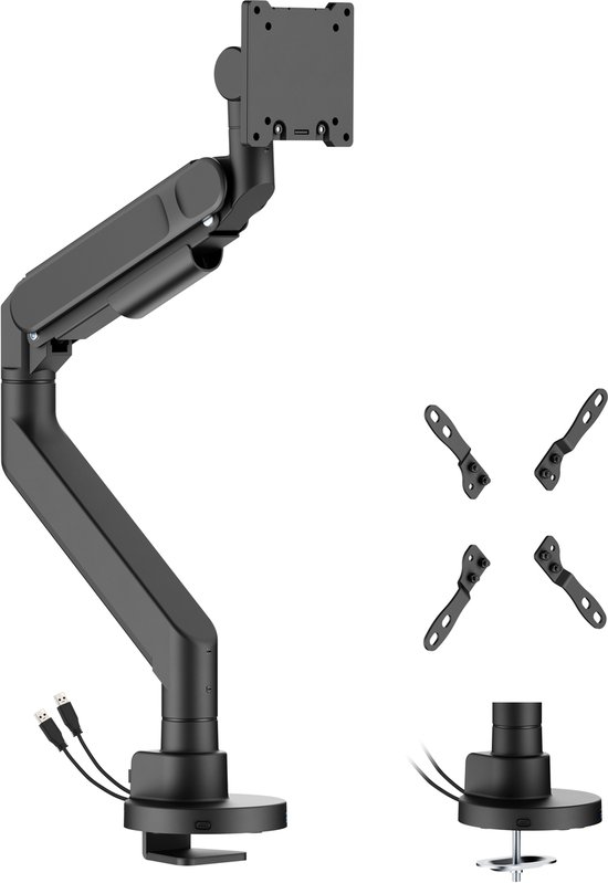 Alberenz Monitorarm - Tot 57 inch & 27 kg - Curved - Gasveer - Bol