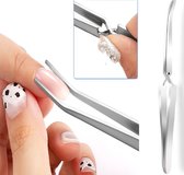 Pinch Pincet I Zelfsluitend I Nail Art I Pinching Tool I Pincher I Pinchen van de acrylnagels I Gel Nagels Vormgeven I Zilver
