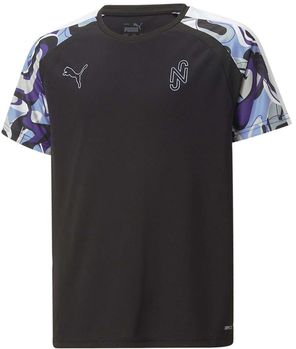 Puma Neymar Creativity T-shirt Met Korte Mouwen Zwart,Paars 5-6 Years Jongen