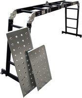 SCT - Ladder - Multi Vouwladder - 4x3 telescoopladder - Zwart