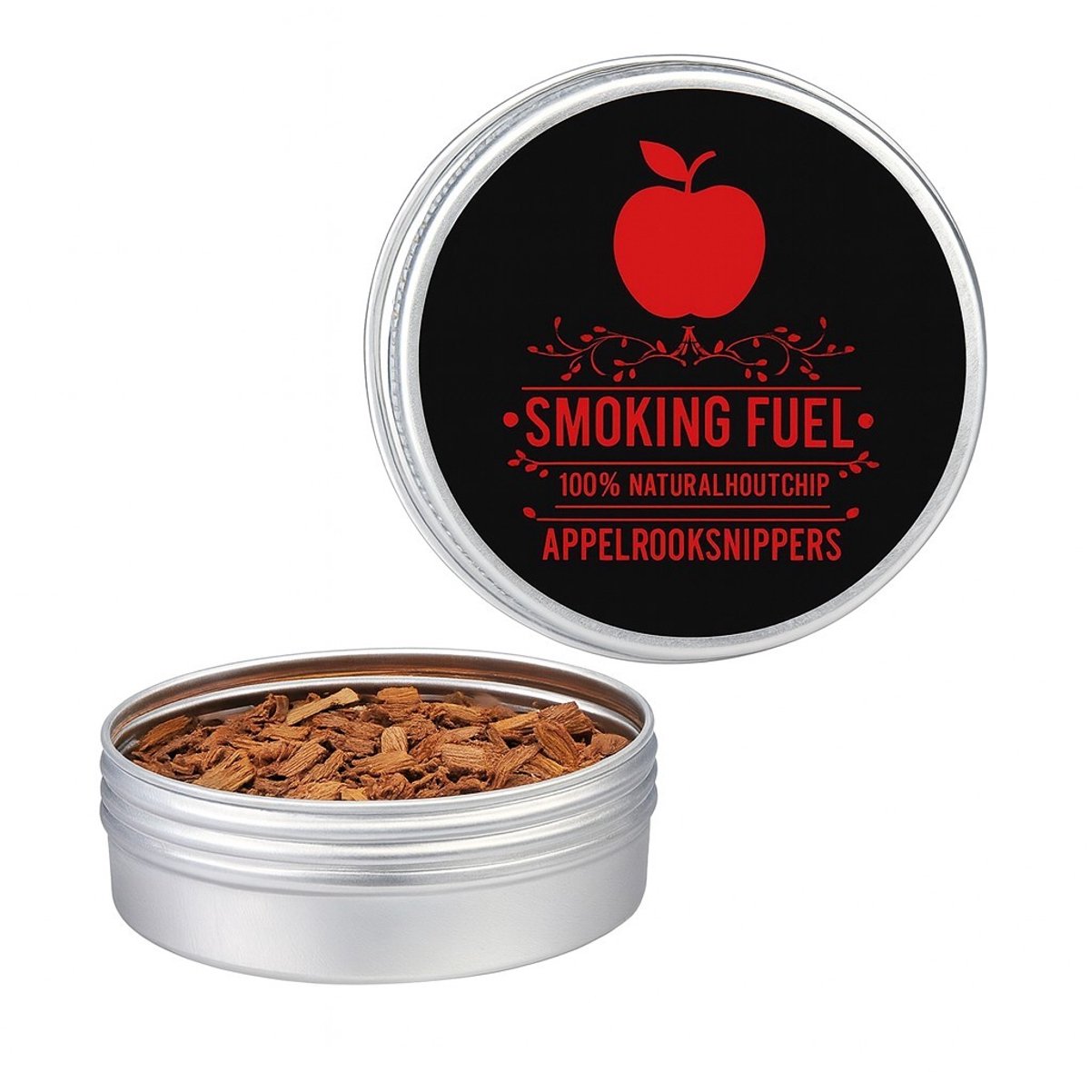 K&R Ventures® Appelhout Rooksnippers – BBQ Rookhout & Cocktail Smoker Chips – Middelgrote Houtsnippers voor Barbecue, Rookoven & Whiskey Smoker – Natuurlijke Zoete Fruitaroma – Voor Vlees, Vis & Drankjes