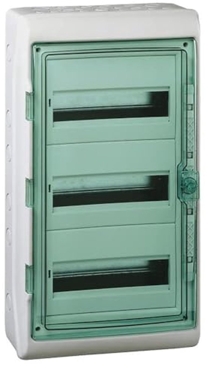 Modulaire Apparatuurset IP65 met 36 Modules - Waterdichte Dozen 340 mm Breed, 610 mm Hoog, 160 mm Diep, 125 A