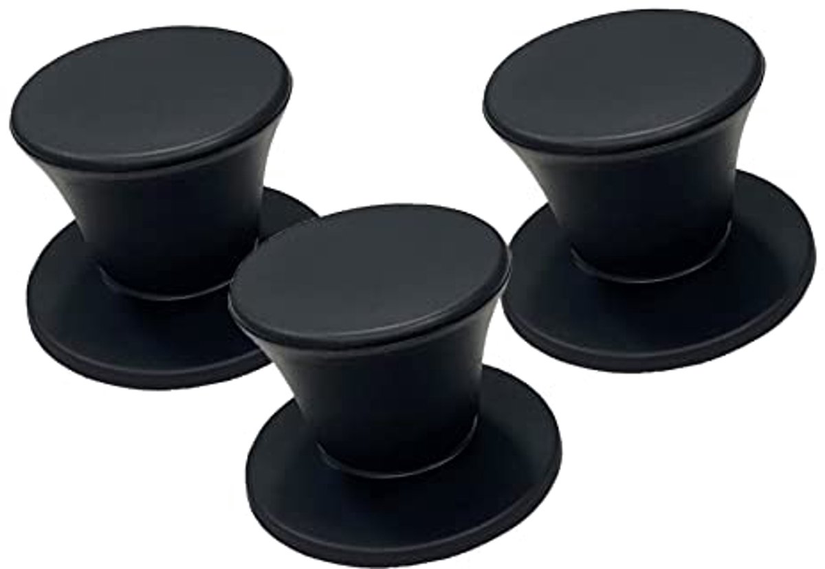 Set van 3 Universele Vervangende Pan Deksels met Hittebestendige Handgreep