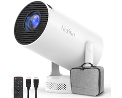 Nexino® Smart Mini Beamer PRO HiFi - Projector - 4K Support - Android 14.0 - Home Cinema - Wifi & Bluetooth - Geschikt voor IOS en Android - Incl. Opbergtas