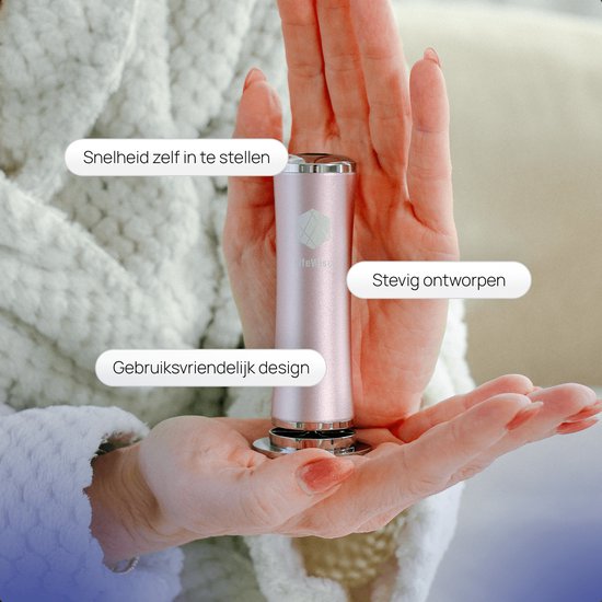 LifeWise® Elektrische Eeltverwijderaar - 60 Vervangbare Schuurpads - Hygiënisch - Netstroom Adapter - Voetvijl - Eeltvijl - Roze