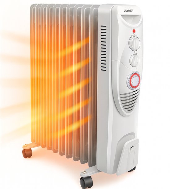 Elektrische Rol Radiator Elektrische Radiator 2500W met Thermostaat & Wielen – Stille Draagbare ...