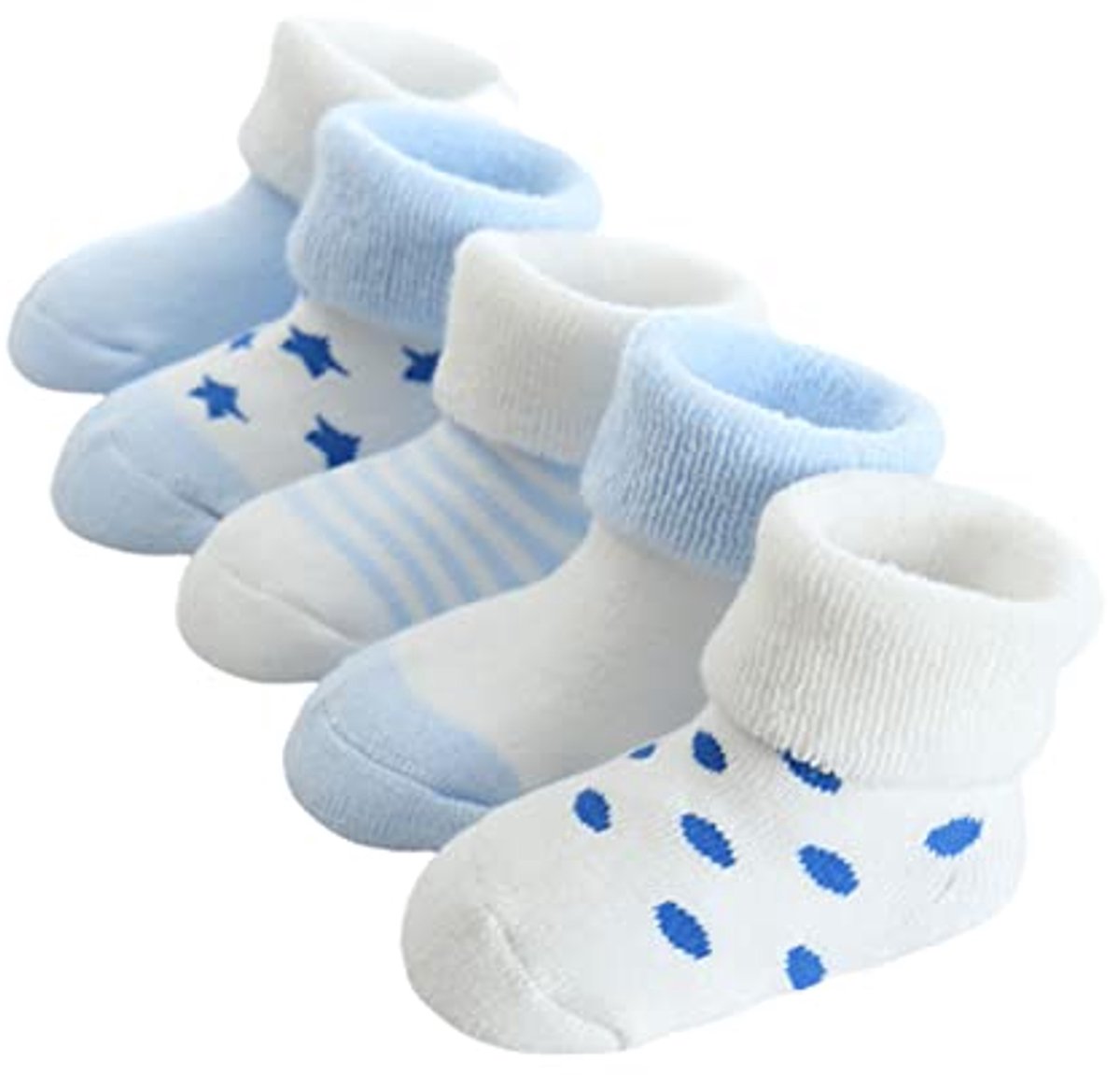 Image of 5 Paar Dikke Thermische Baby Wintersokken voor Jongens en Meisjes