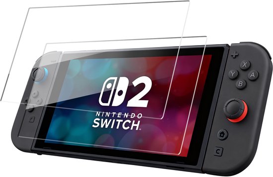 Podec - 3x Screenprotector geschikt voor Nintendo Switch 2 - Tempered Glass Screen Cover