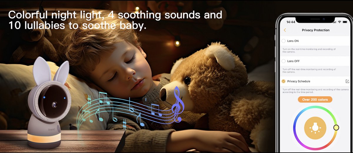 Arenti AINanny 4MP Baby Monitor met Ultra HD 2K Resolutie - afbeelding 2
