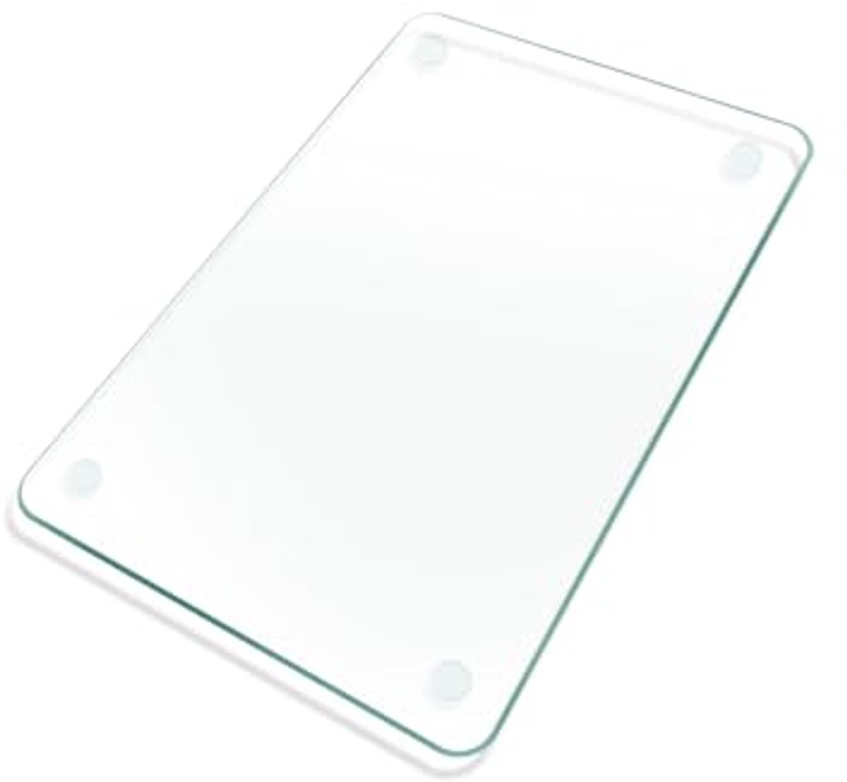 Snijplank van gehard glas 30 x 20 cm - Krasbestendig, hittebestendig met antislipvoeten