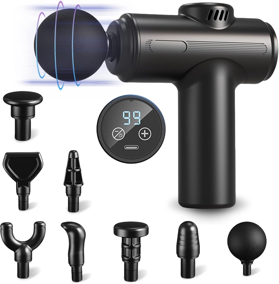 Professioneel Diep Weefsel Massagepistool - 30 Snelheden & - Professioneel - €26,49