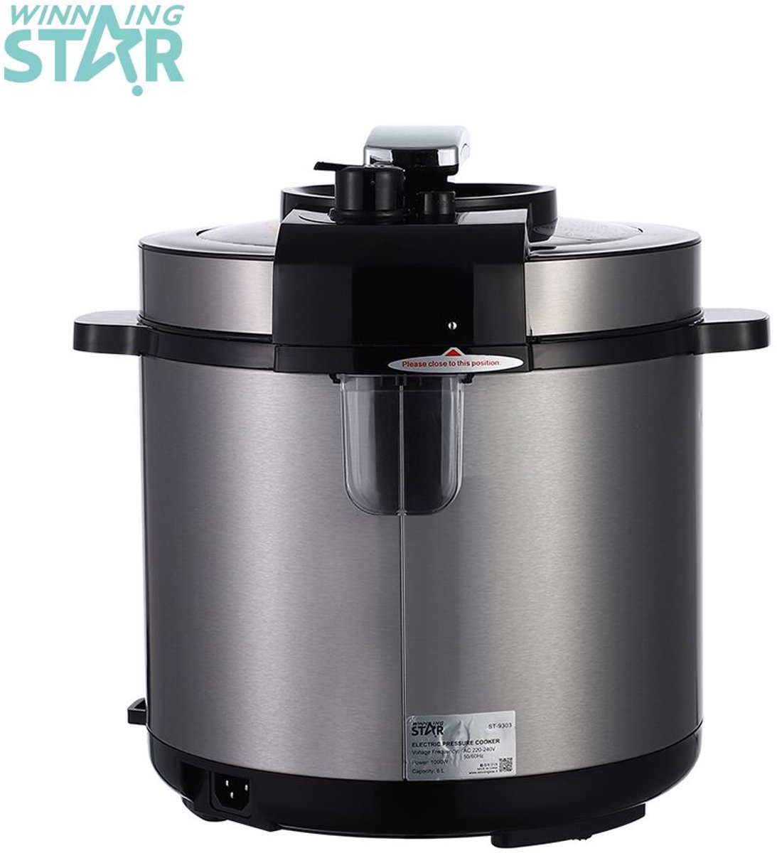Winning Star Elektrische Multicooker 6 Liter Zilver