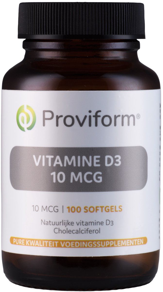 Proviform Vitamine D3 10µ - 100 Softgels - Vitaminen
