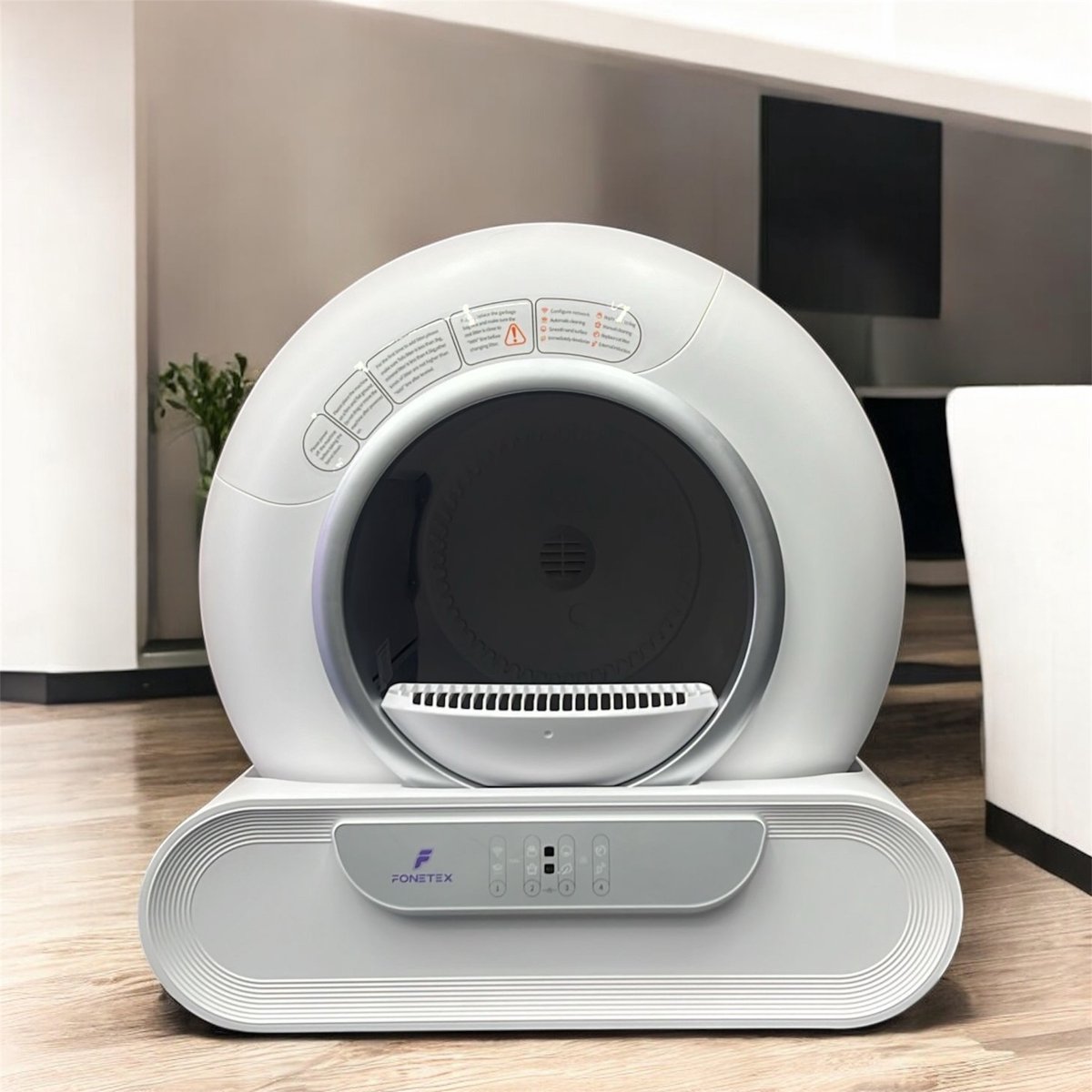 Automatische Kattenbak – Zelfreinigend & Slim – Met App-bediening – Voor Katten – Geurloos & Hygiënisch – Stil en Veilig – Modern Design