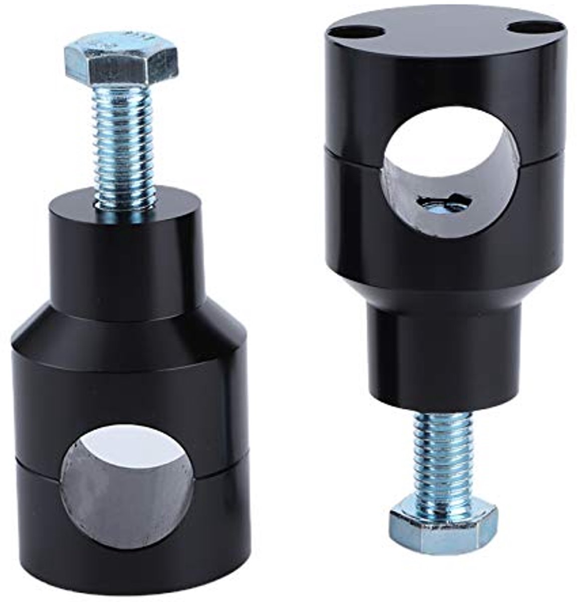 Universal Replacement Installation Mount Steering Clamps for the Stereo Speakers of Aileap Motorcycle Audio Systems (Chrome, 1 to 1.25 Inch Handlebar Clamp