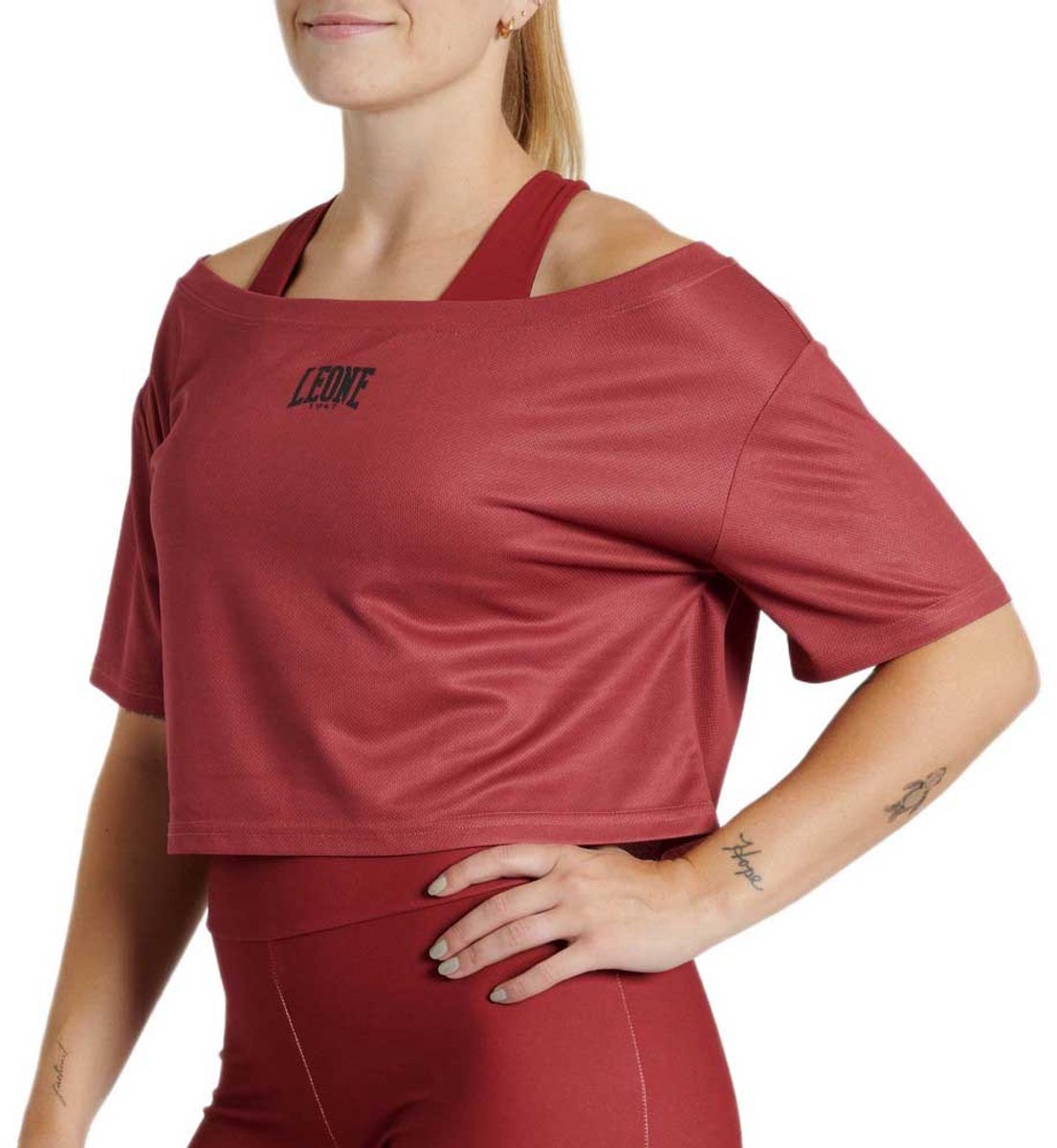Leone1947 Logo Wacs Sport-top Rood M Vrouw