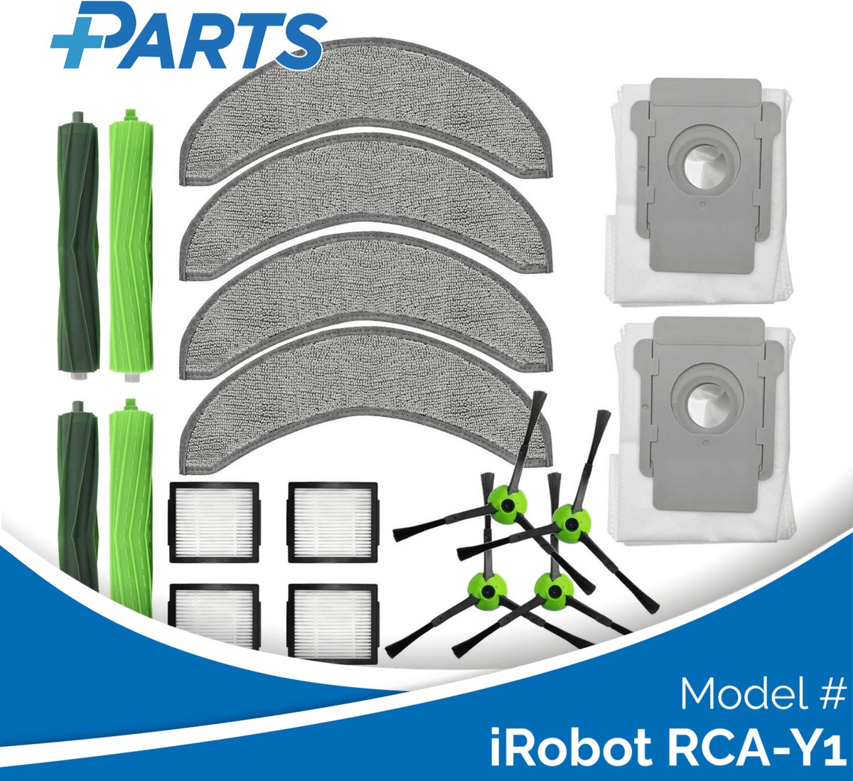 Plus.Parts iRobot RCA-Y1 Onderhoudsset (Plus.Parts® alternatief voor 4812261 / 4812262) Overig