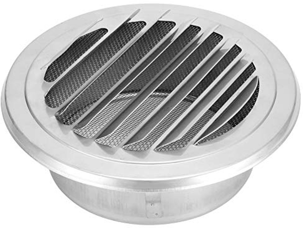 Plat Rooster Afvoerkap voor Ventilatie, Winddicht 125 mm