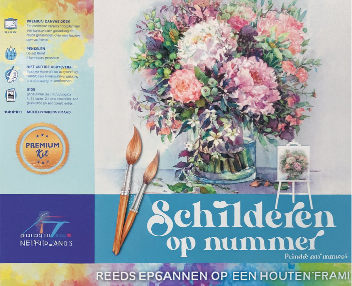 Protsvetnoy Paint by Numbers | Bouquet with peonies and herbs - MG2061E